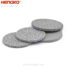 0.2-120 Microns stainless steel 304 316 316L SS sintered powder  disc filter